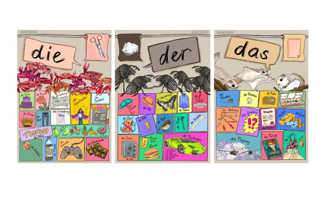 Plakate Schere, Stein, Papier